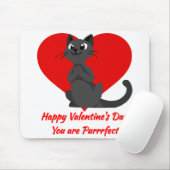Happy Valentine's Day Du bist Purrfect niedliche K Mousepad (Mit Mouse)