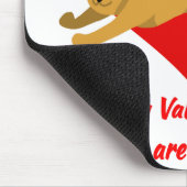 Happy Valentine's Day Du bist Purrfect niedliche K Mousepad (Ecke)