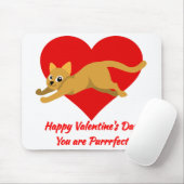 Happy Valentine's Day Du bist Purrfect niedliche K Mousepad (Mit Mouse)