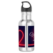 Happy Valentine's Day Edelstahlflasche (Rückseite)