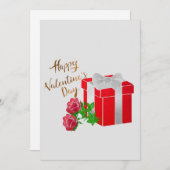 Happy Valentines Day Einladung (Vorne/Hinten)