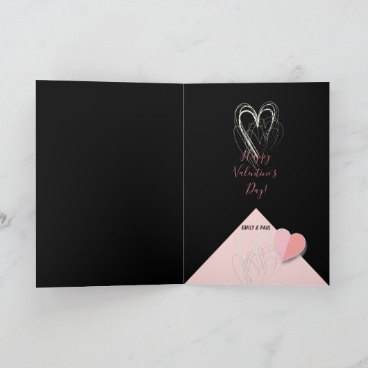 Happy Valentine's Day Einladung (Innenseite)