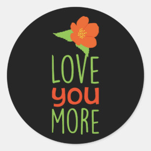 Happy Valentine's Day Elegante Skript Herz Text Runder Aufkleber