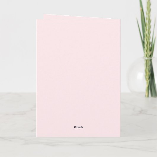 Happy Valentines Day Elf mit Herz Karte (Rückseite)