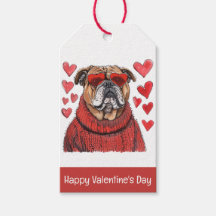 Happy Valentines Day English Bulldog