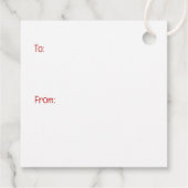 Happy Valentines Day English Bulldog Geschenkanhänger (Rückseite)