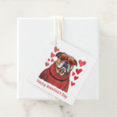 Happy Valentines Day English Bulldog Geschenkanhänger (Beispiel)
