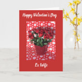 Happy Valentine's Day ex Ehefrau Karte (Gelbe Blume)