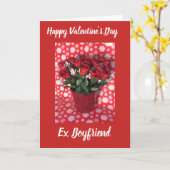 Happy Valentine's Day Ex-Freund-Karte Karte (Gelbe Blume)