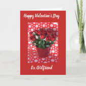 Happy Valentine's Day ex Girl Card Karte (Vorderseite)