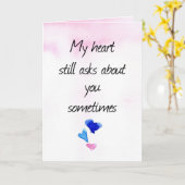 Happy Valentine's Day Ex Girlfriend Hearts Pink Karte (Gelbe Blume)