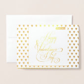 Happy Valentine's Day Fantastische Bergwelten Folienkarte (Vorderseite mit Umschlag)