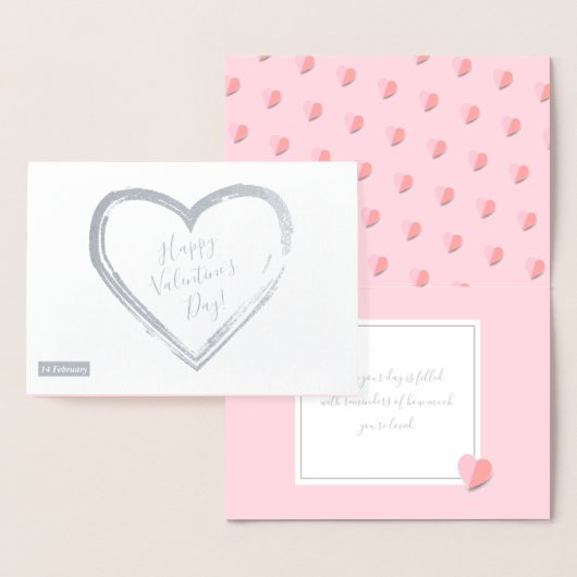 Happy Valentine's Day Fantastische Bergwelten Folienkarte (Anzeige)