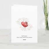 Happy Valentine's Day Feiertagskarte (Rückseite)
