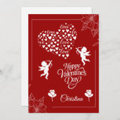 Happy Valentine's Day  Feiertagskarte (Vorne/Hinten)