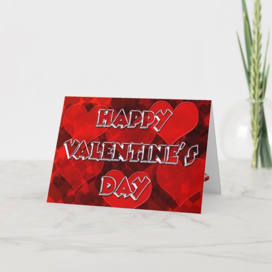 Happy Valentine's Day Feiertagskarte (Vorderseite)