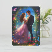 Happy Valentines Day Feiertagskarte (Stehend Vorderseite)