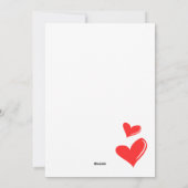 Happy Valentine's Day Feiertagskarte (Rückseite)