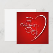 Happy Valentine's Day Feiertagskarte (Vorne/Hinten)