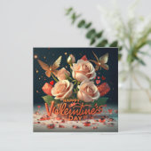 Happy Valentine's Day Feiertagskarte (Stehend Vorderseite)