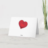 Happy Valentine's Day Feiertagskarte (Rückseite)