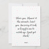 Happy Valentines Day Feiertagskarte (Rückseite)