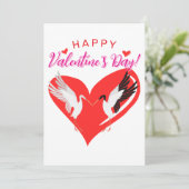 Happy Valentine's Day Feiertagskarte (Stehend Vorderseite)