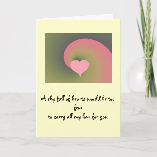 Happy Valentines Day Feiertagskarte (Vorderseite)