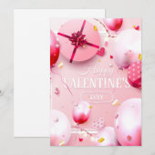 Happy Valentines Day Feiertagskarte (Vorne/Hinten)