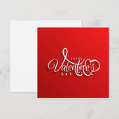 Happy Valentine's Day Feiertagskarte (Vorne/Hinten)