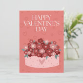 Happy Valentine's Day Feiertagskarte (Stehend Vorderseite)