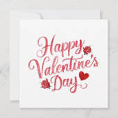 Happy Valentine's Day Feiertagskarte (Vorderseite)