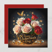 Happy Valentine's Day Feiertagskarte (Vorne/Hinten)