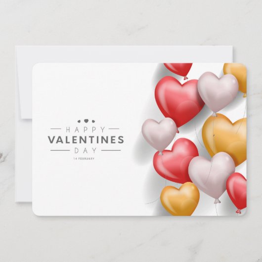 Happy Valentine's Day Feiertagskarte (Vorderseite)