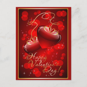 Happy Valentine's Day Feiertagspostkarte