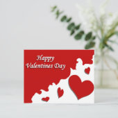 Happy Valentines Day Feiertagspostkarte (Stehend Vorderseite)
