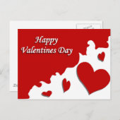 Happy Valentines Day Feiertagspostkarte (Vorne/Hinten)