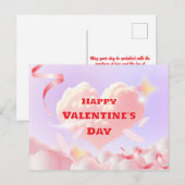 Happy Valentine's Day Feiertagspostkarte (Vorne/Hinten)