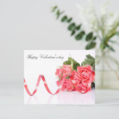 Happy Valentine's Day Feiertagspostkarte (Stehend Vorderseite)