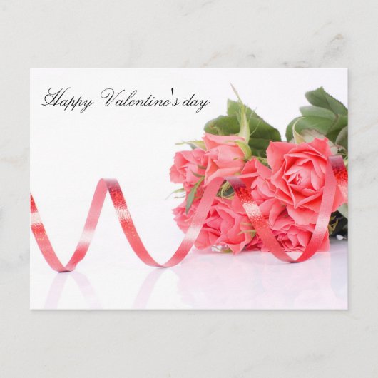 Happy Valentine's Day Feiertagspostkarte (Vorderseite)