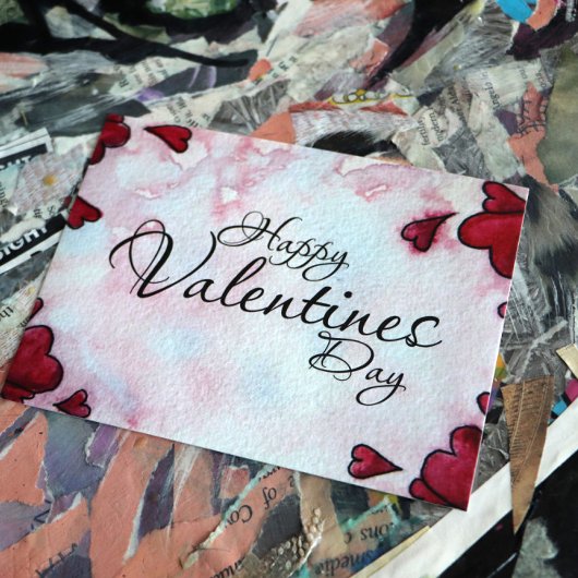 Happy Valentines Day Feiertagspostkarte