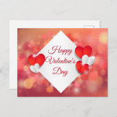 Happy Valentine's Day Feiertagspostkarte (Vorne/Hinten)