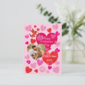 Happy Valentine's Day Feiertagspostkarte (Stehend Vorderseite)