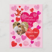 Happy Valentine's Day Feiertagspostkarte (Vorderseite)