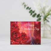 Happy Valentine's Day Feiertagspostkarte (Stehend Vorderseite)