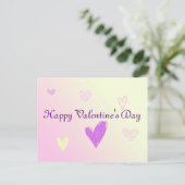 Happy Valentine's Day Feiertagspostkarte (Stehend Vorderseite)