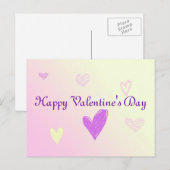 Happy Valentine's Day Feiertagspostkarte (Vorne/Hinten)