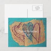 Happy Valentine's Day Feiertagspostkarte (Vorne/Hinten)