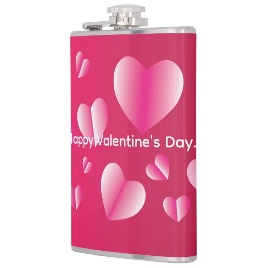 Happy Valentine's Day Flachmann (Links)