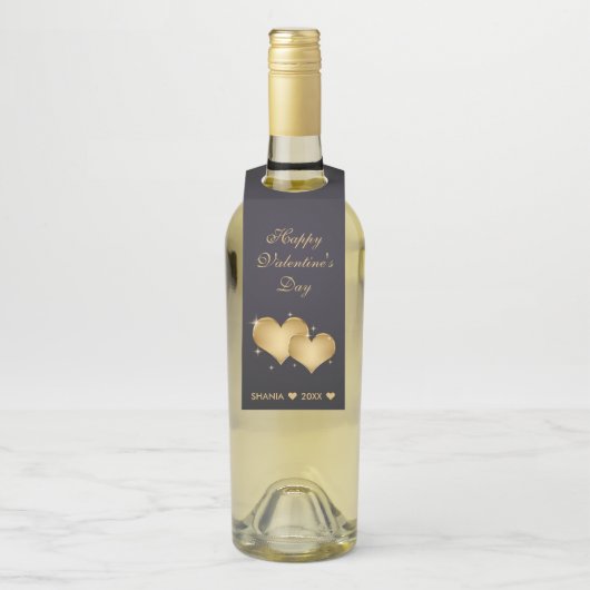 Happy Valentine's Day Flaschenanhänger (Auf Flasche)